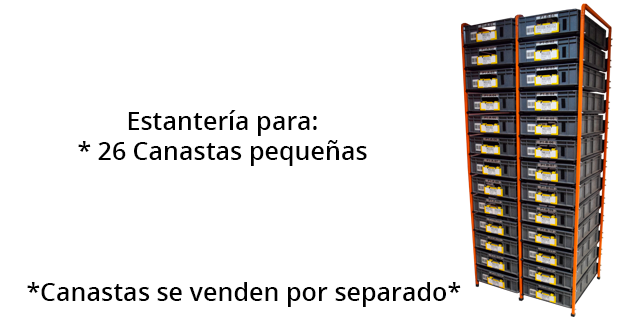 Estanteria Modular Imbra 2 Modulos para 26 Canastas Pequeñas (207152)
