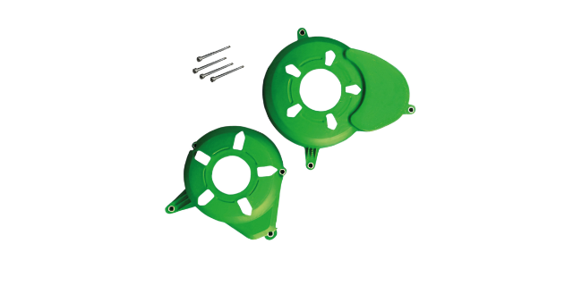 Kit Protector Plastico Tapa Volante-tapa Clutch Pulsar 180 - 220 Verde