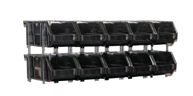 GAVETERO MODULAR ABIERTO MODULAR NEGRO 18cm x 12cm x 9cm Paquete x 10