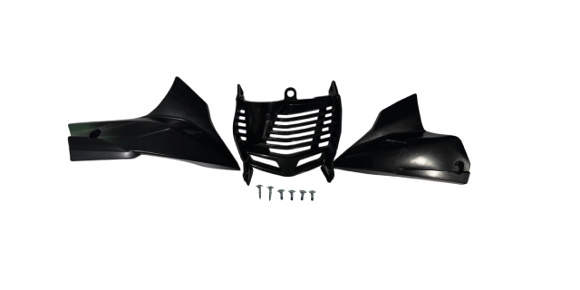 Quilla Completa Tvs Apache Rtr 160 4v - 200 4v Pintada Negra Mate