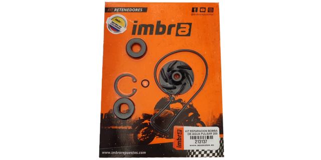 Kit Retenedores Bomba de Agua Bajaj Pulsar Ns200-as200 con Turbina (213137)